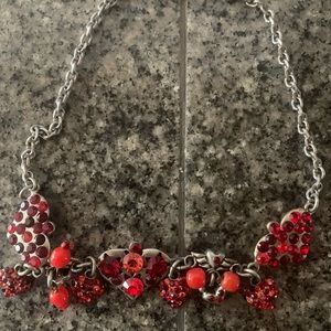 Elegant Red Heart Necklace by Otazu